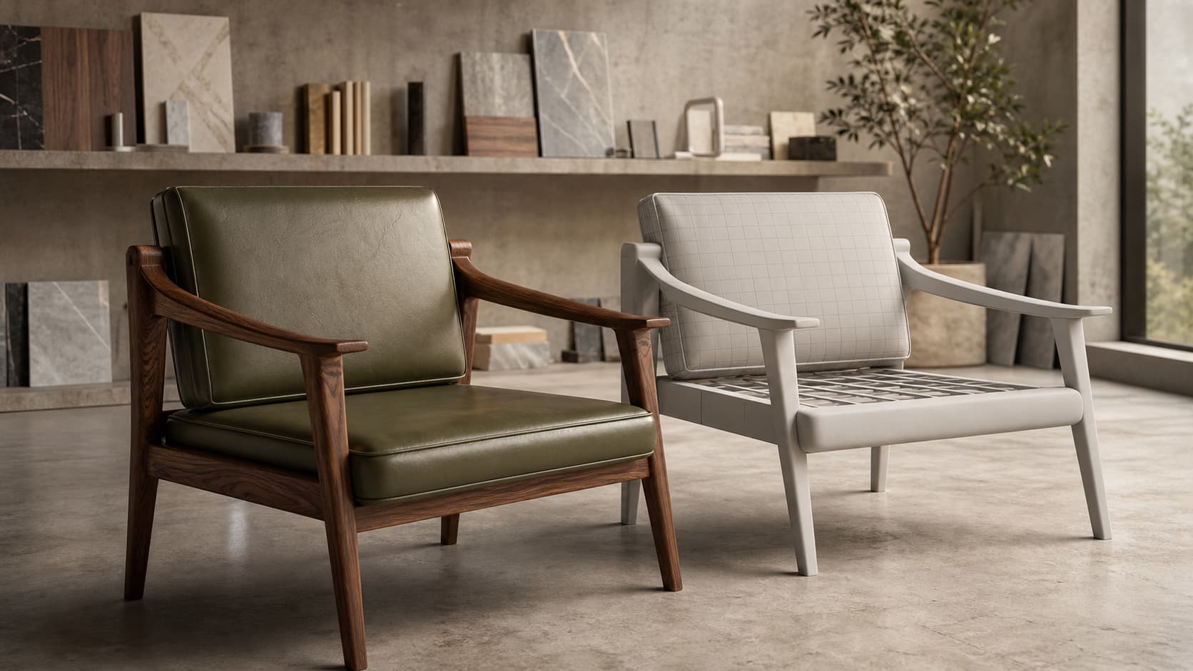 Correct and incorrect result for “Build a Blender Asset Library for Interior Projects”