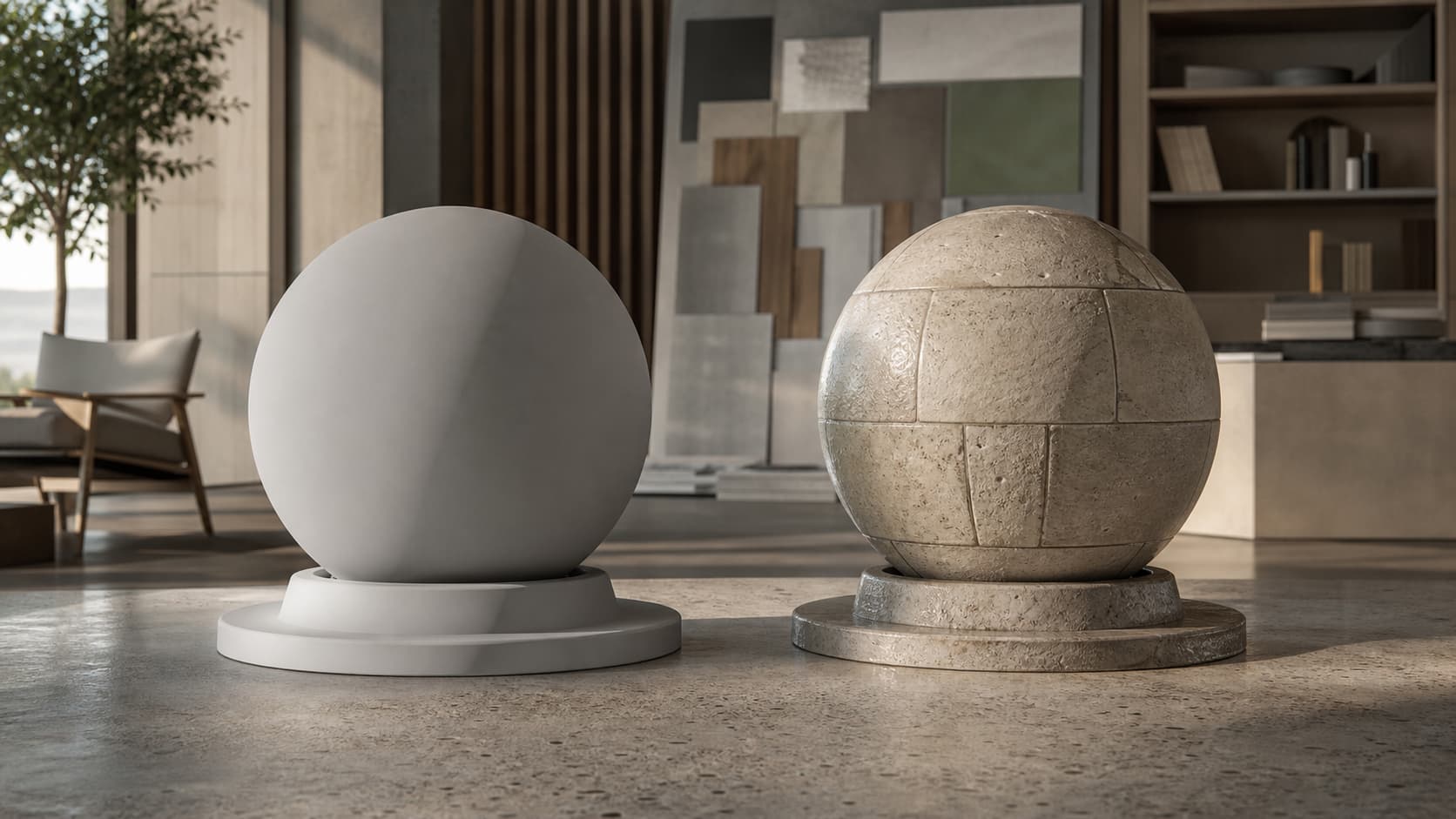 Correct and incorrect result for “Export USDZ and USDC from Blender without Broken Materials”